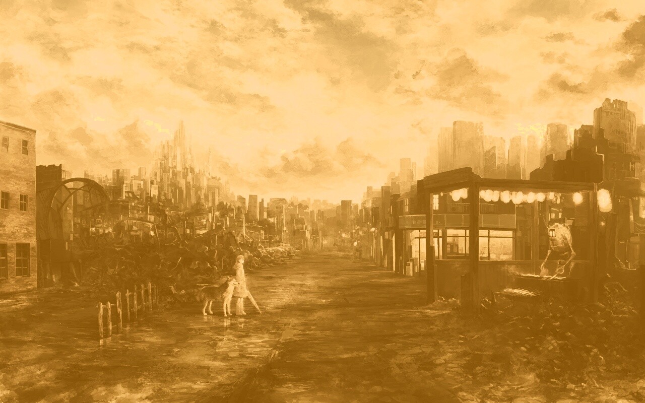 Девушка с собакой обои