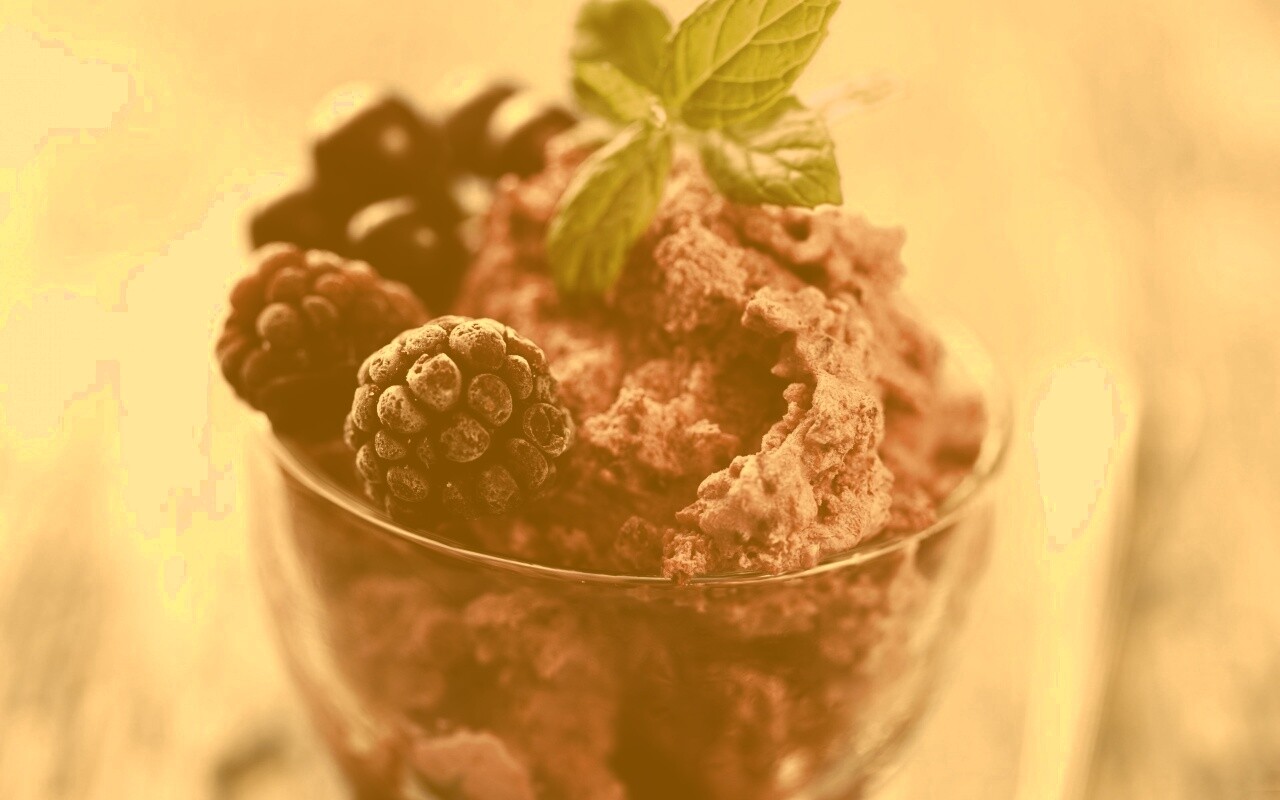 Ягодное мороженное обои