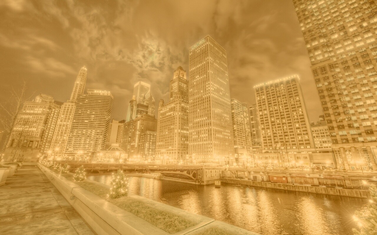 Потрясающий городской вид обои