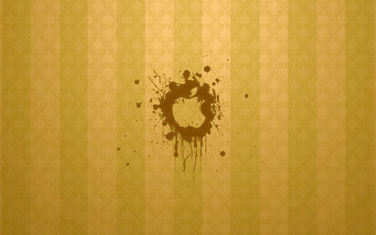 Логотип Apple на обоях обои