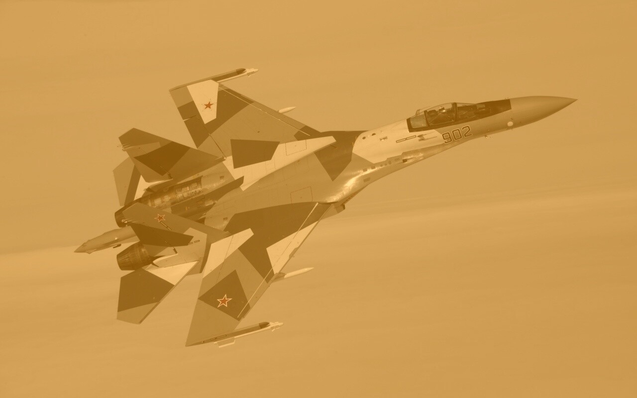Полёт истребителя обои