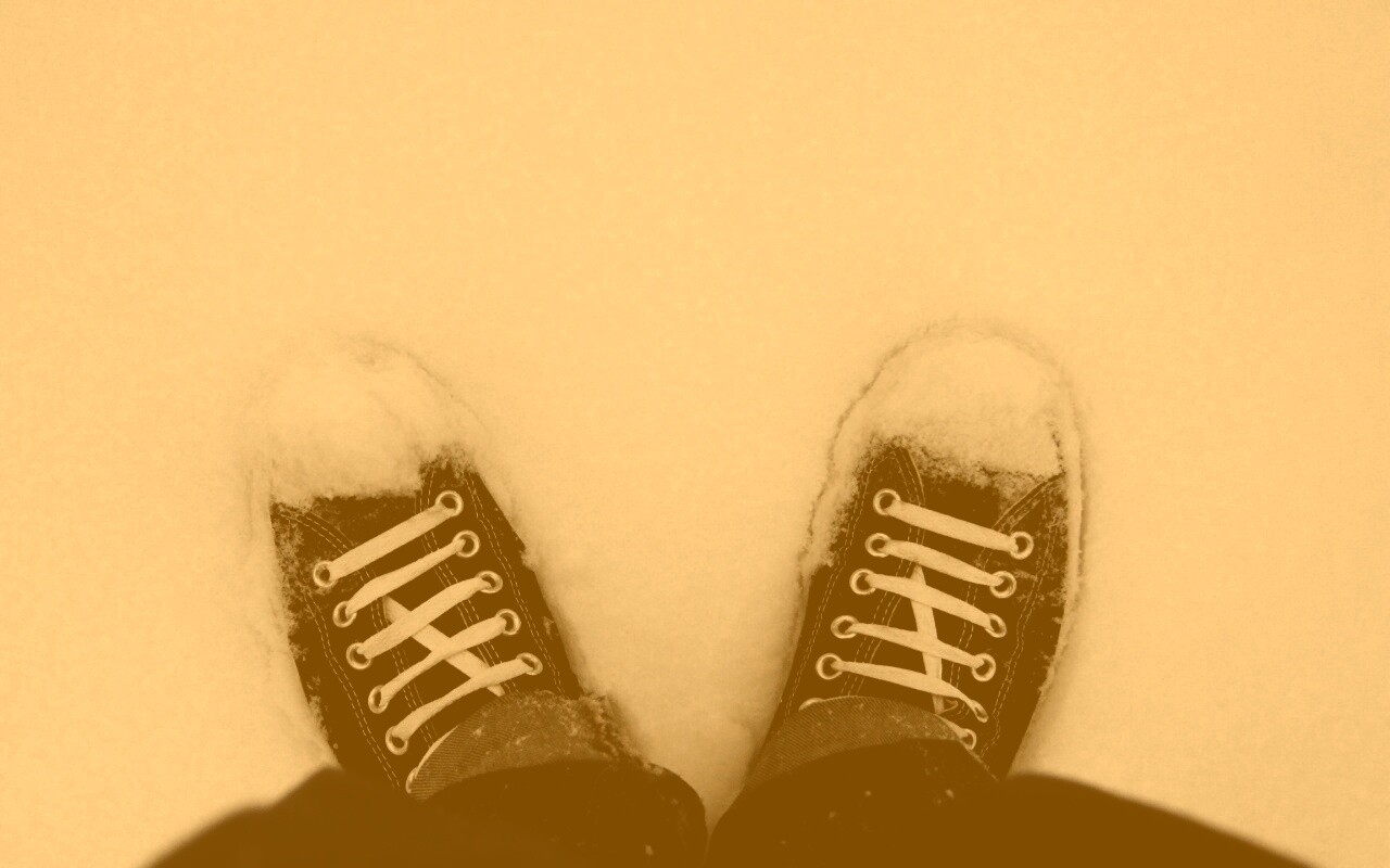 Дурак зимой в кедах обои