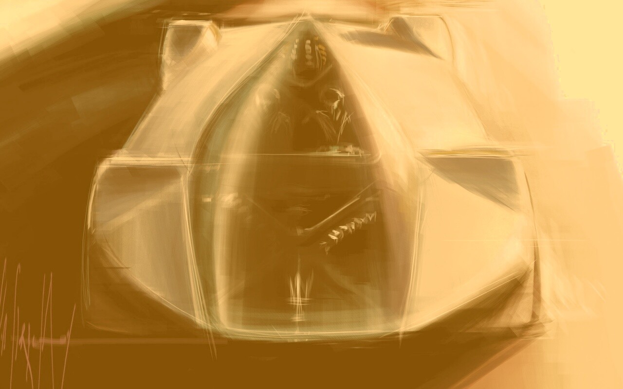 Зарисовка Maserati Birdcage обои