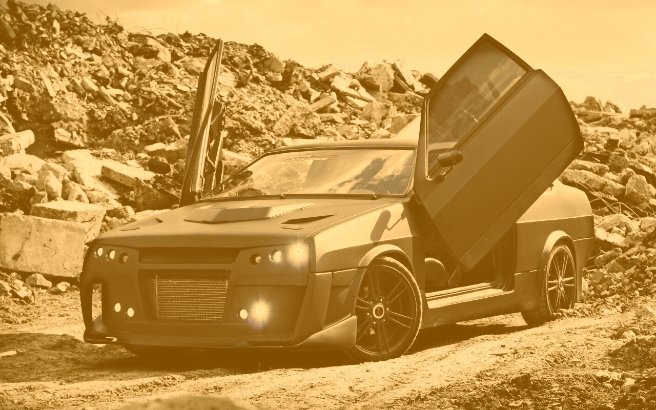 Тюнингованный ваз 21099 обои