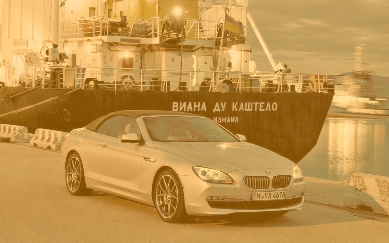 BMW 6 в порту обои