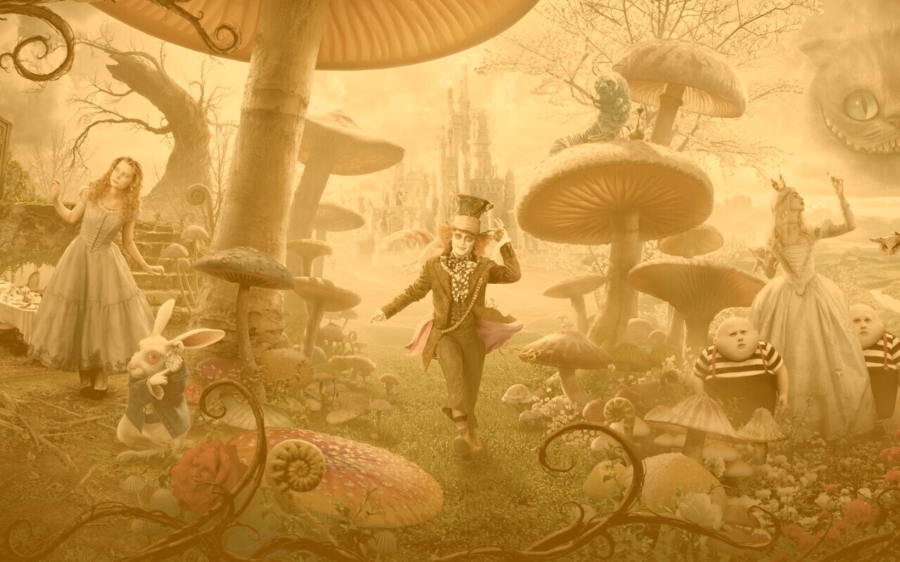 Алиса в стране чудес обои