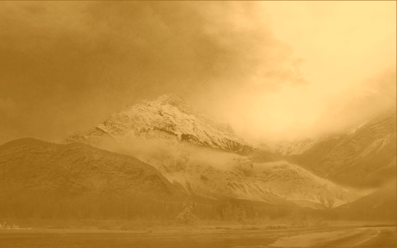 Ч/Б фото гор обои