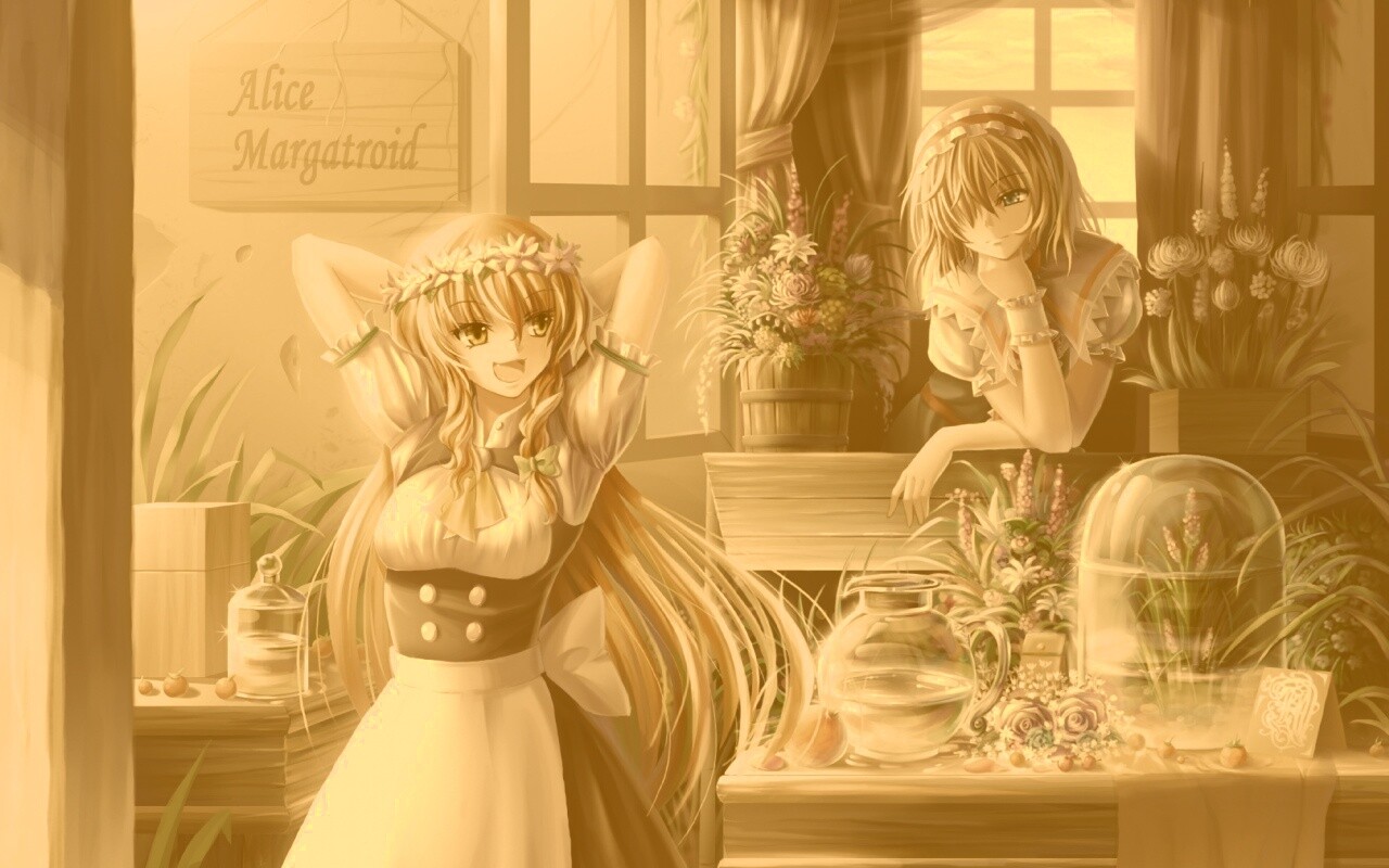 Анимешное утро обои