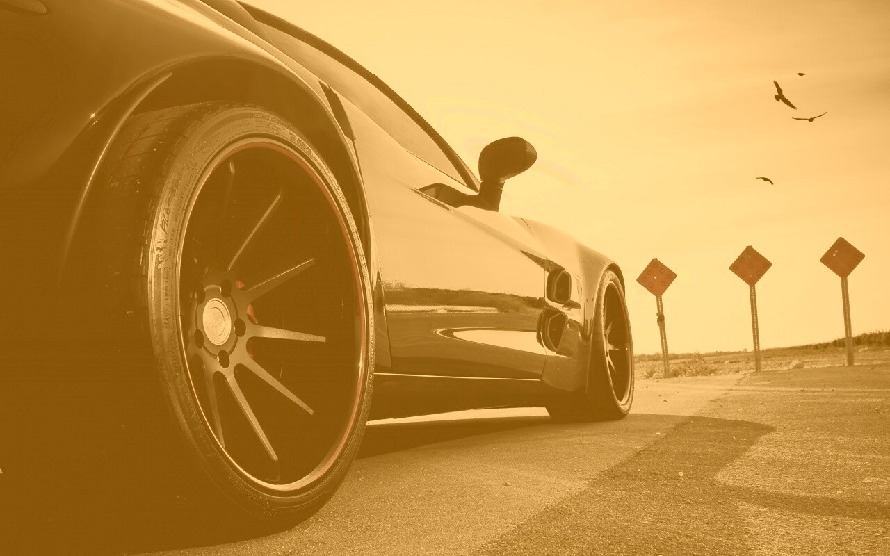 Чёрный концепт обои