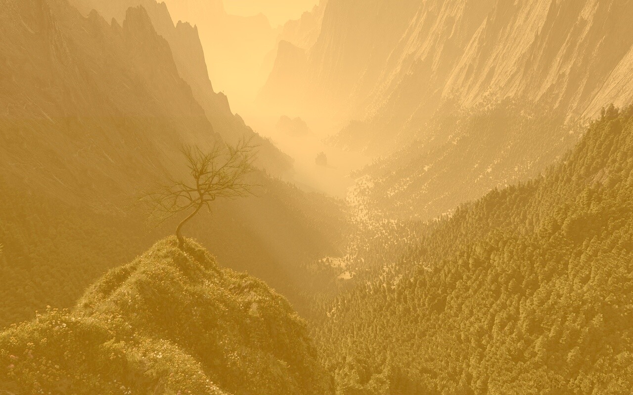 Озеро на перевале обои