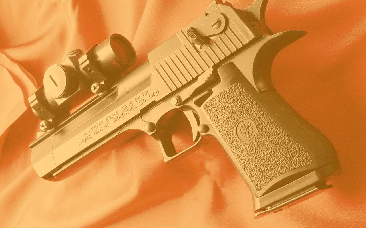 Пистолет Desert Eagle с прицелом обои