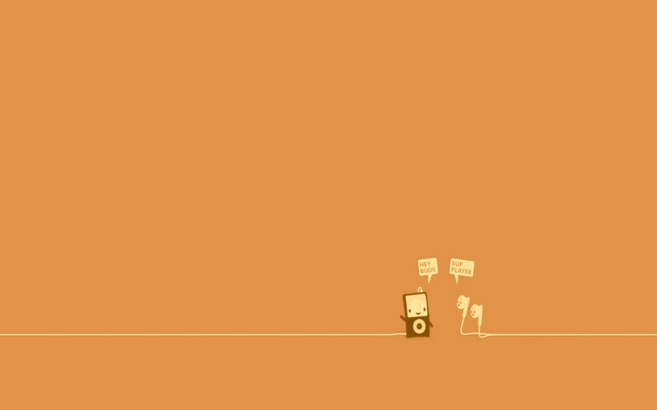 Плеер и наушники обои