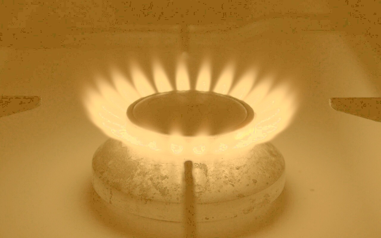 Огонь газовой конфорки обои