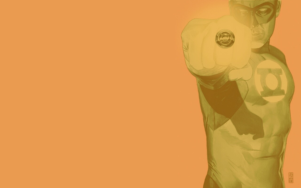 Зелёный фонарь рисунок обои