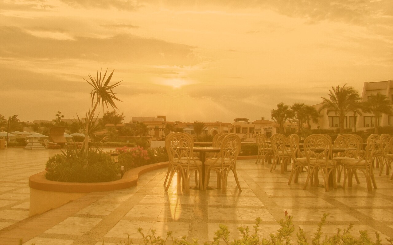 Закат в Хургаде обои