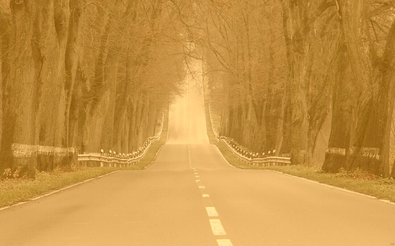 Дорога уходит ввысь обои