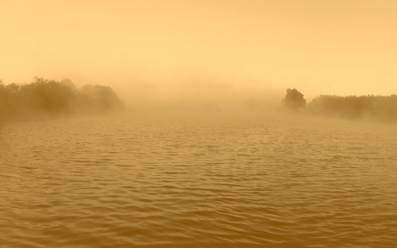 Речной туман обои