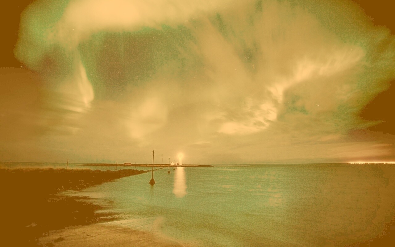 Ночь на севере обои