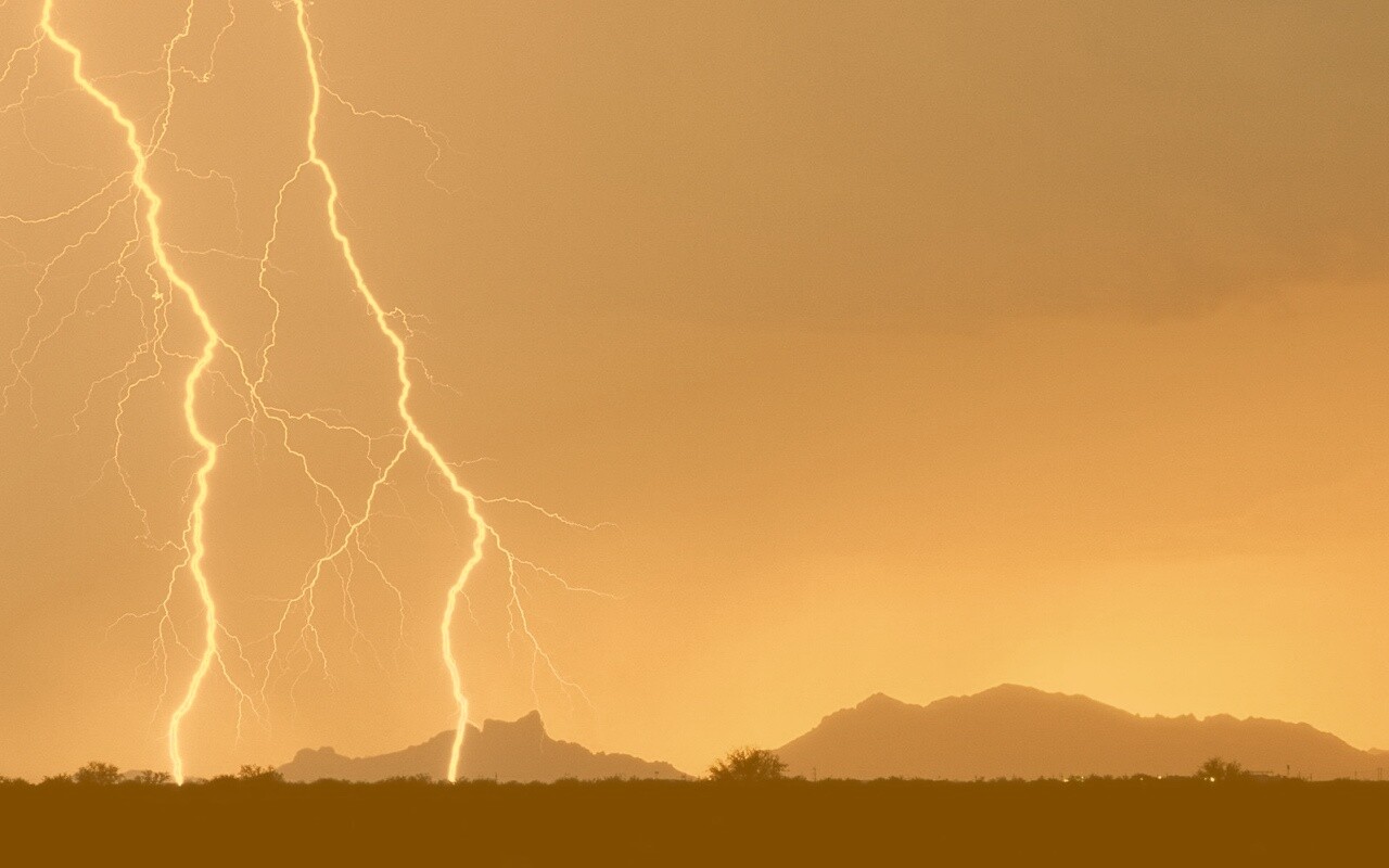 Двойная молния обои