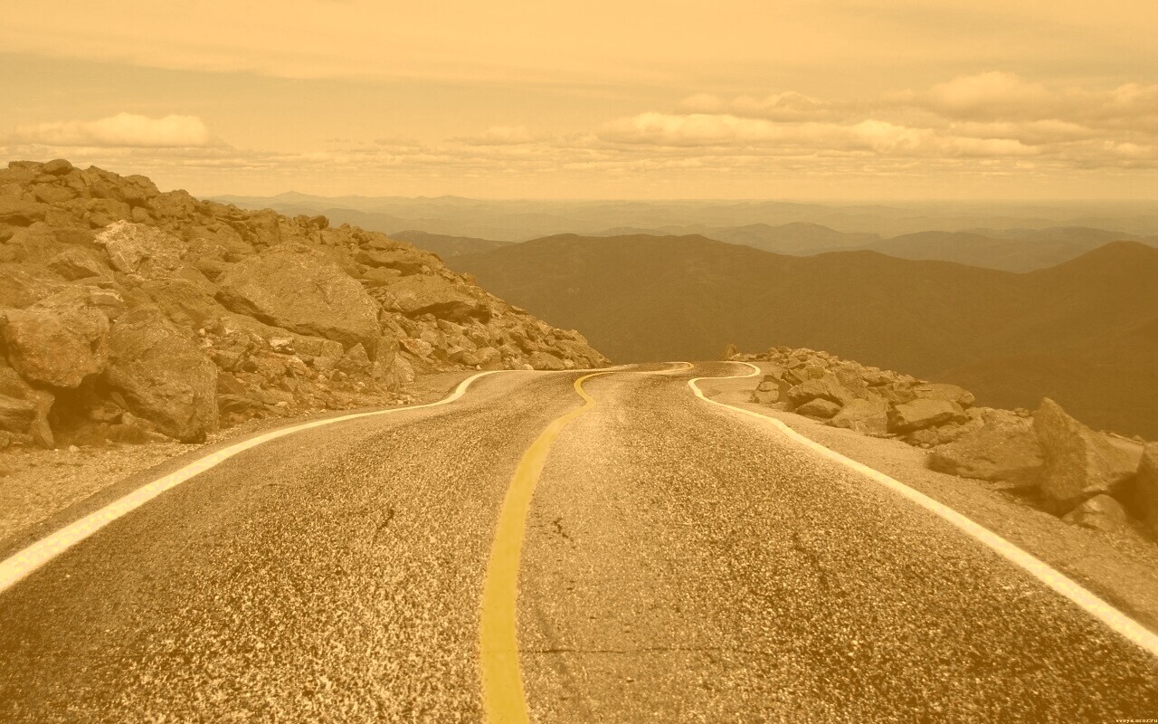 Горная дорога обои