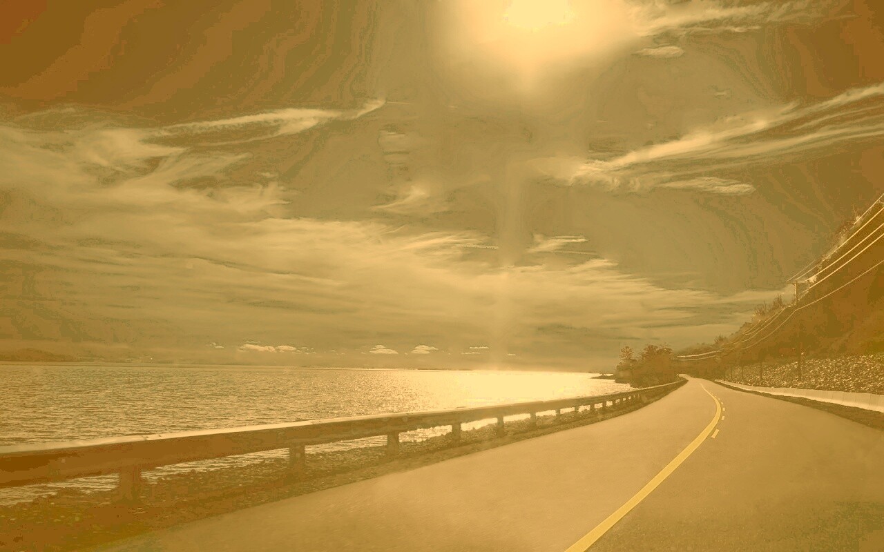 Ночная дорога обои