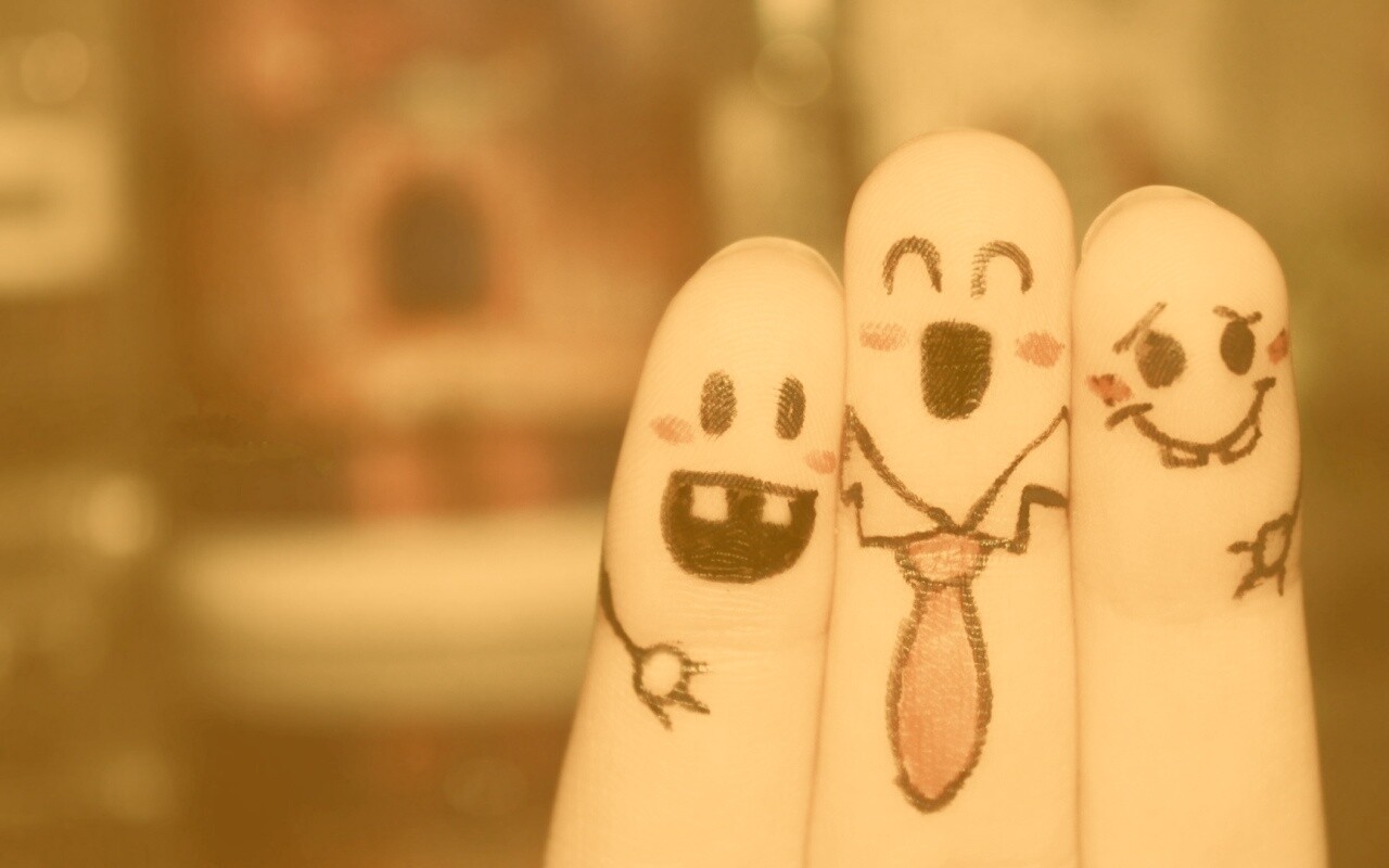 Пальцы-друзья обои