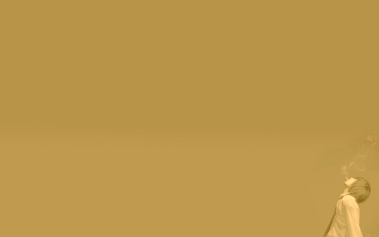 Курящий в углу обои