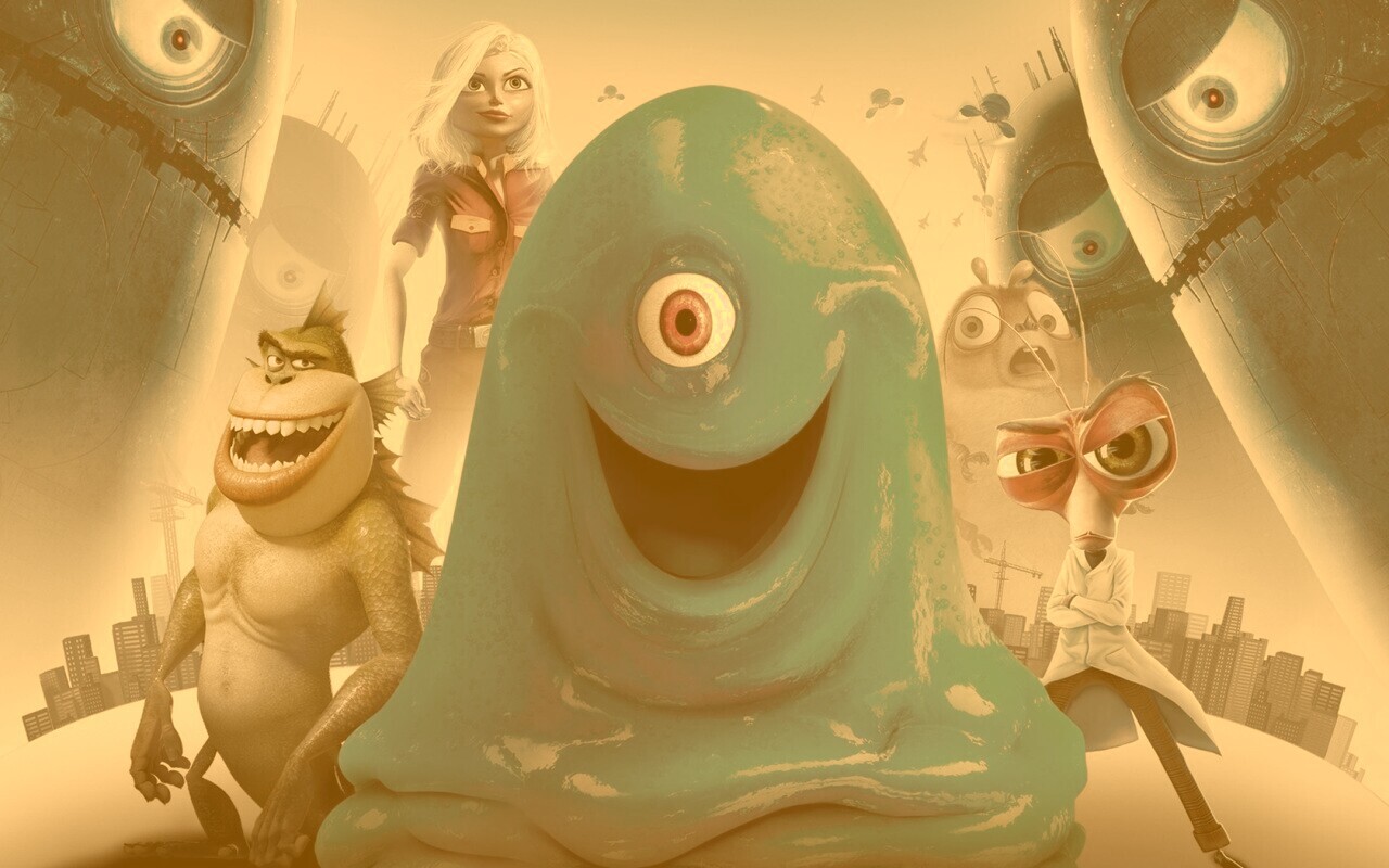 Монстры против пришельцев обои