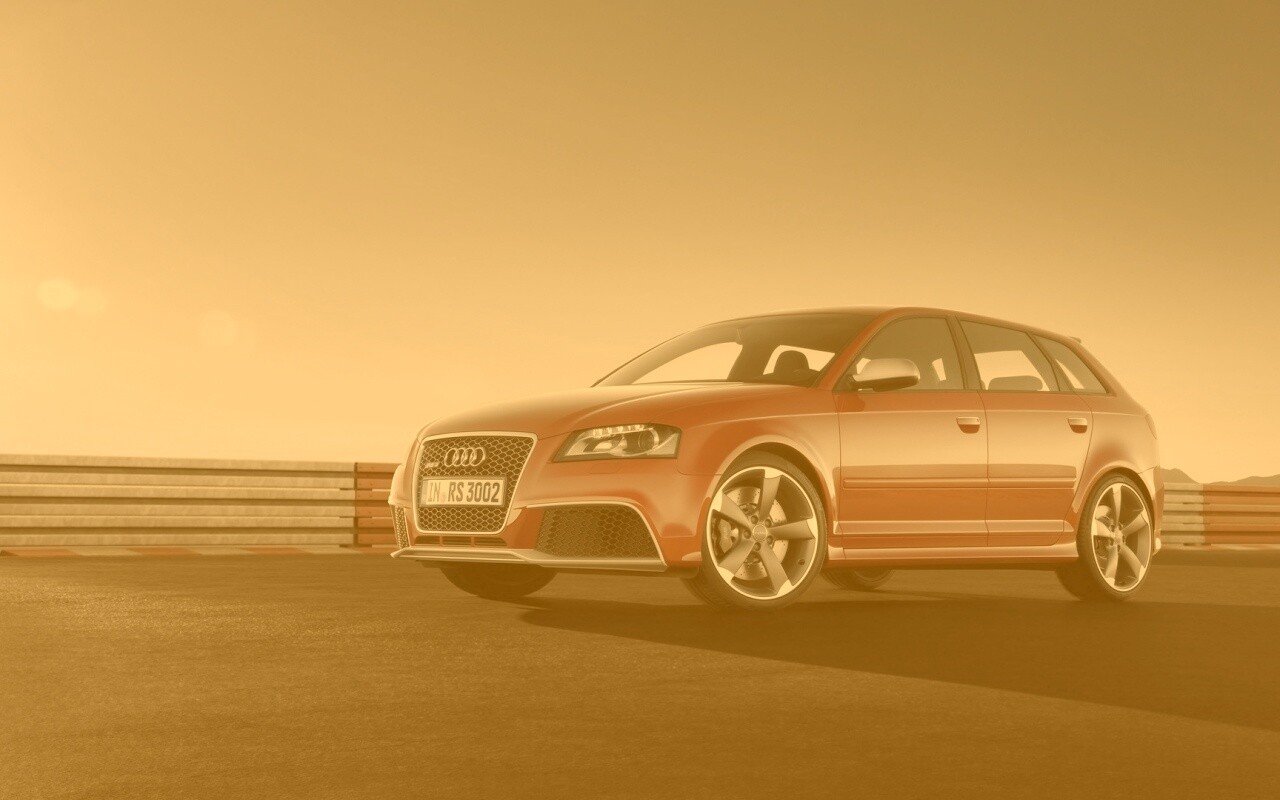 Фотосессия Audi RS3 на треке обои