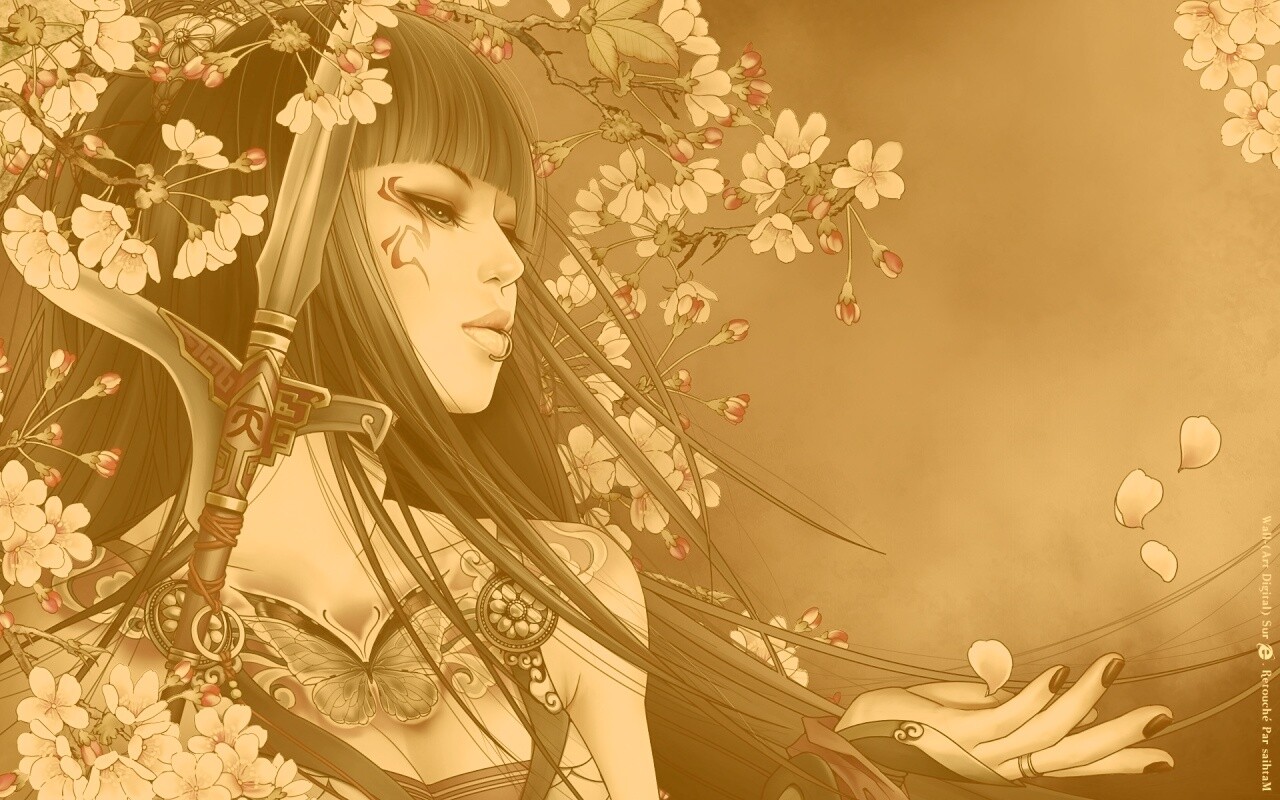 Элегантная девушка с оружием обои