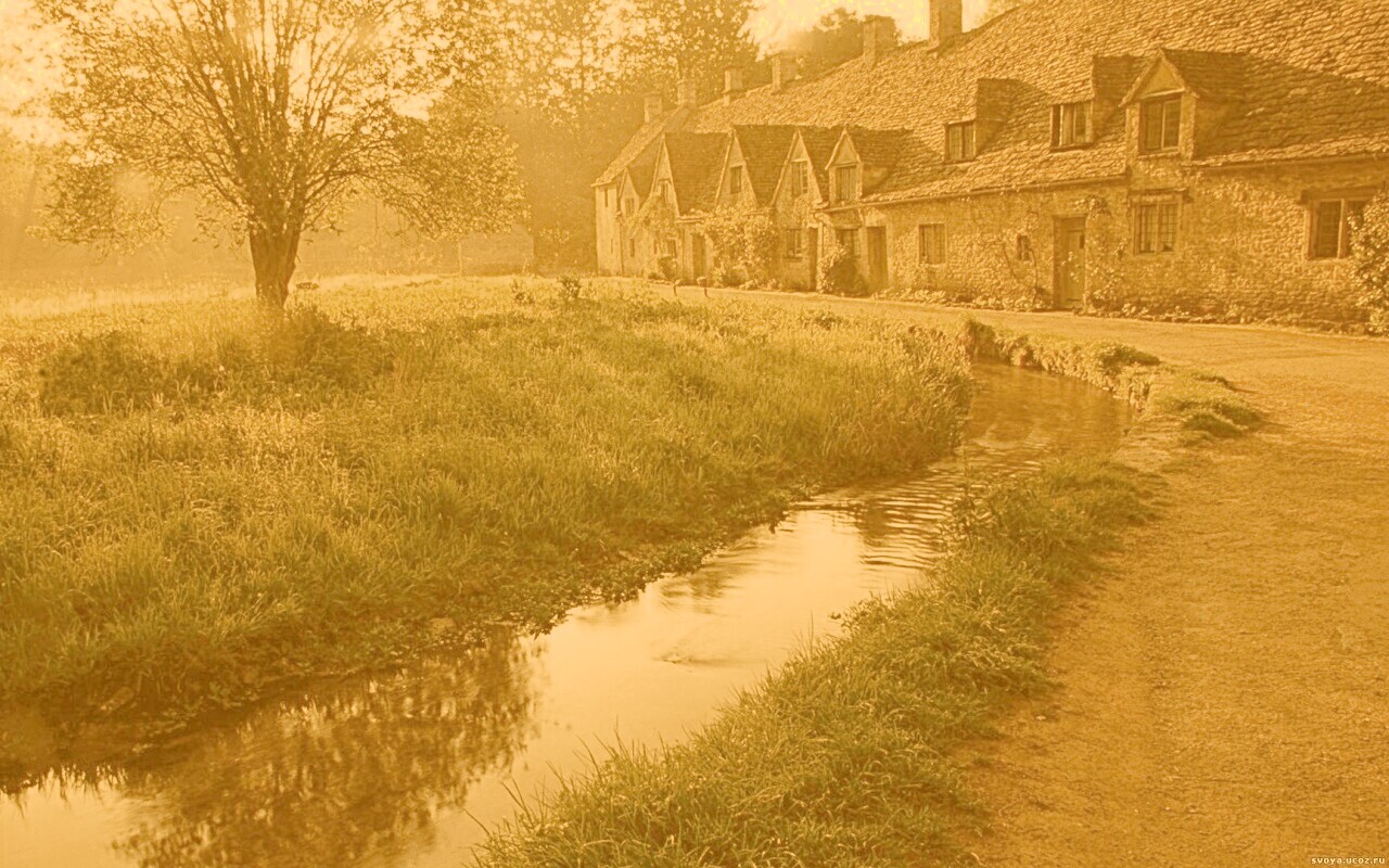 Домик в Англии обои