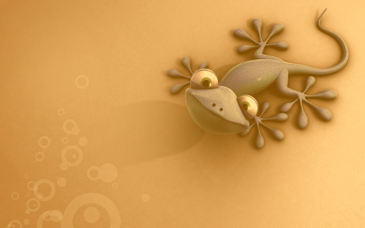 Ящерка обои