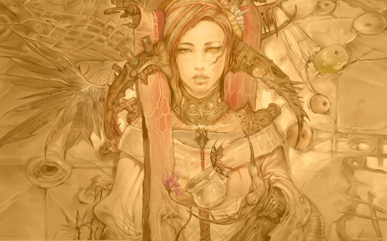 Странная девушка обои