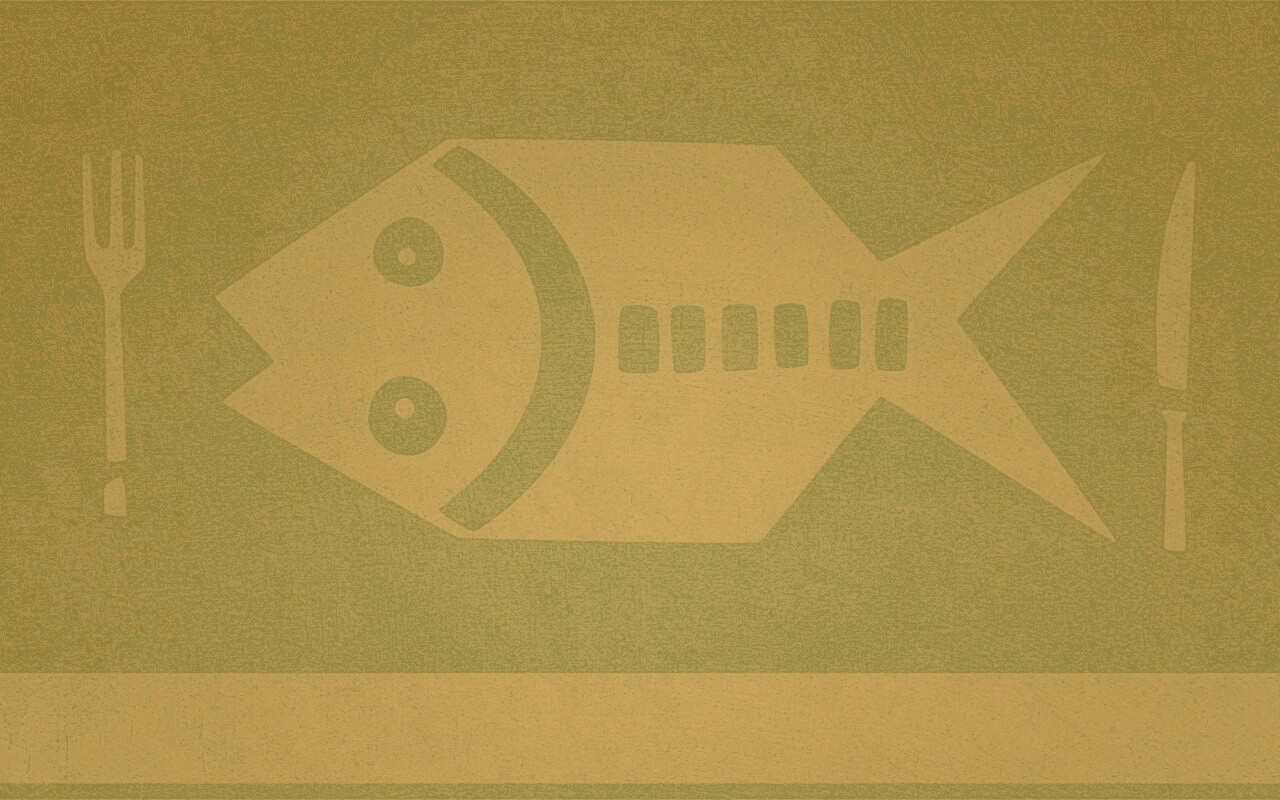 Вилка слева, нож справа обои