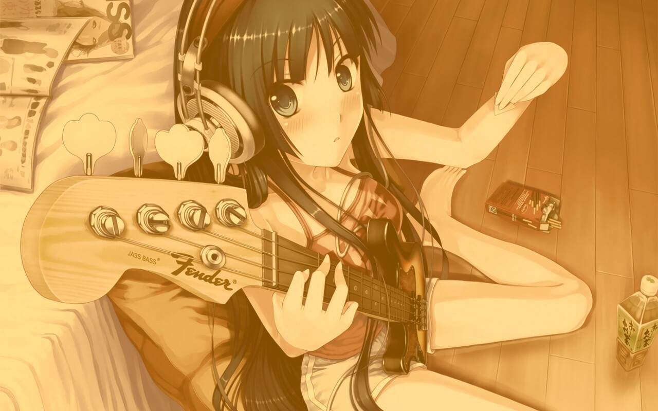 Лоли с гитарой обои