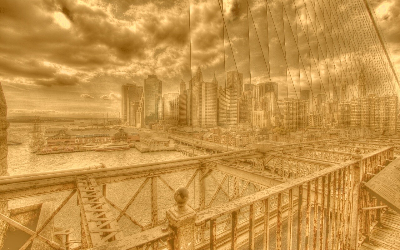 Вид с моста обои