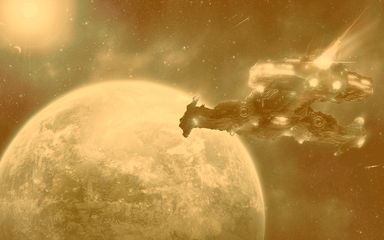 Hyperion летит к земле обои