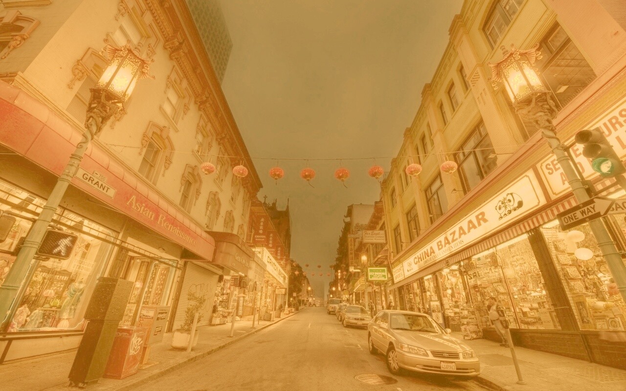 Китайский квартал обои