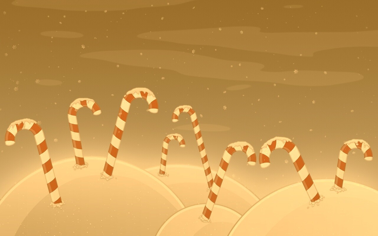 Леденцы в сугробах обои