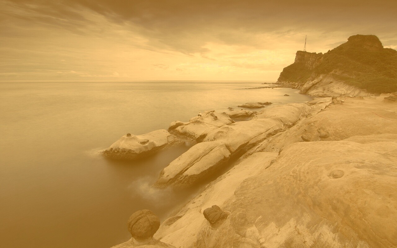 Замерзший мыс где-то там обои