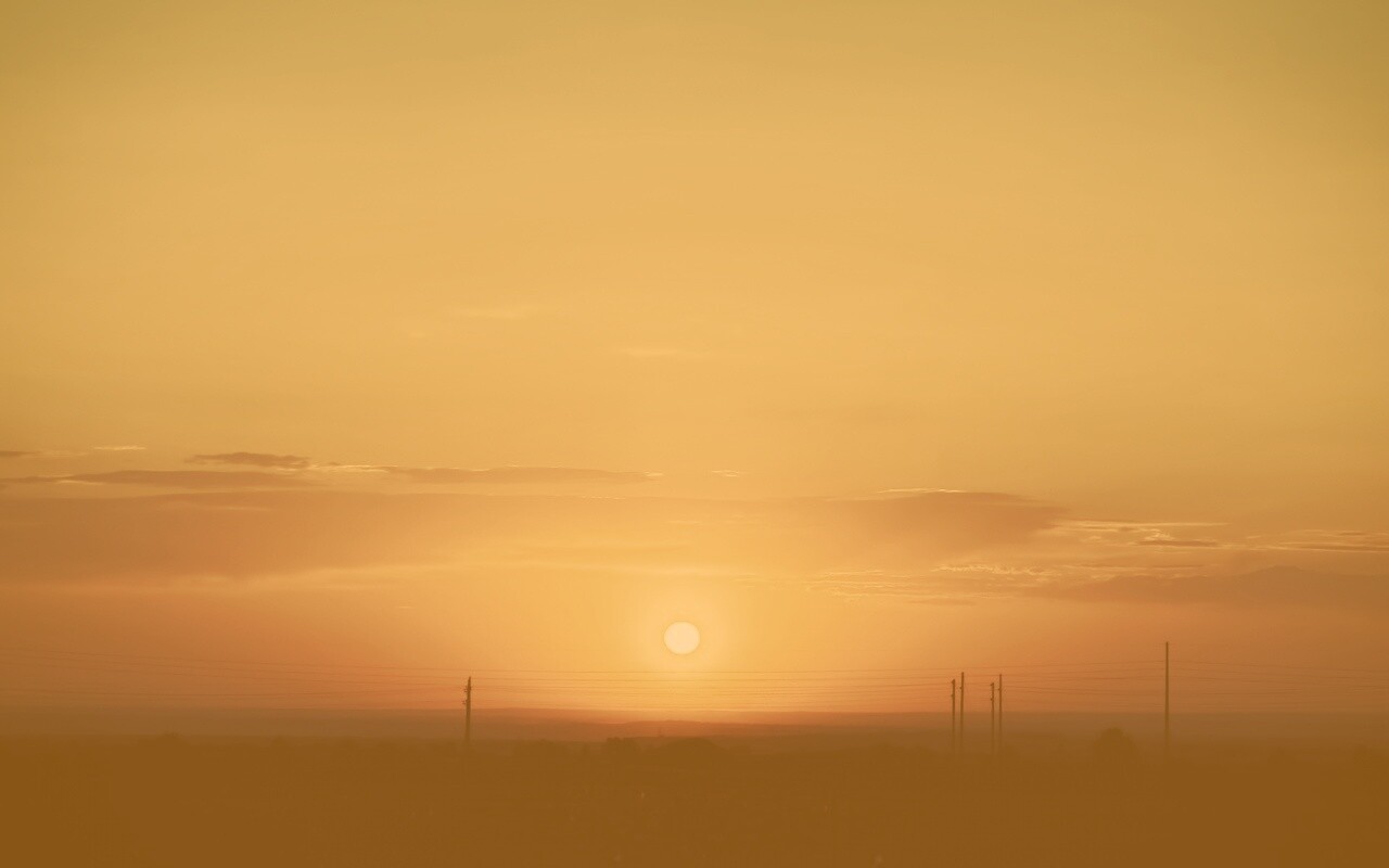 Сказочный закат обои