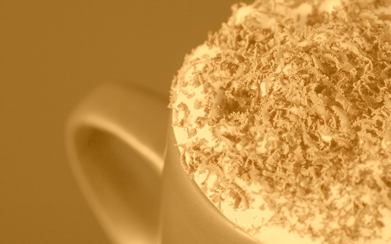 Кофе со сливками и шоколадом обои