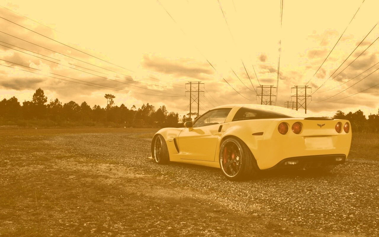 Chevrolet corvette обои
