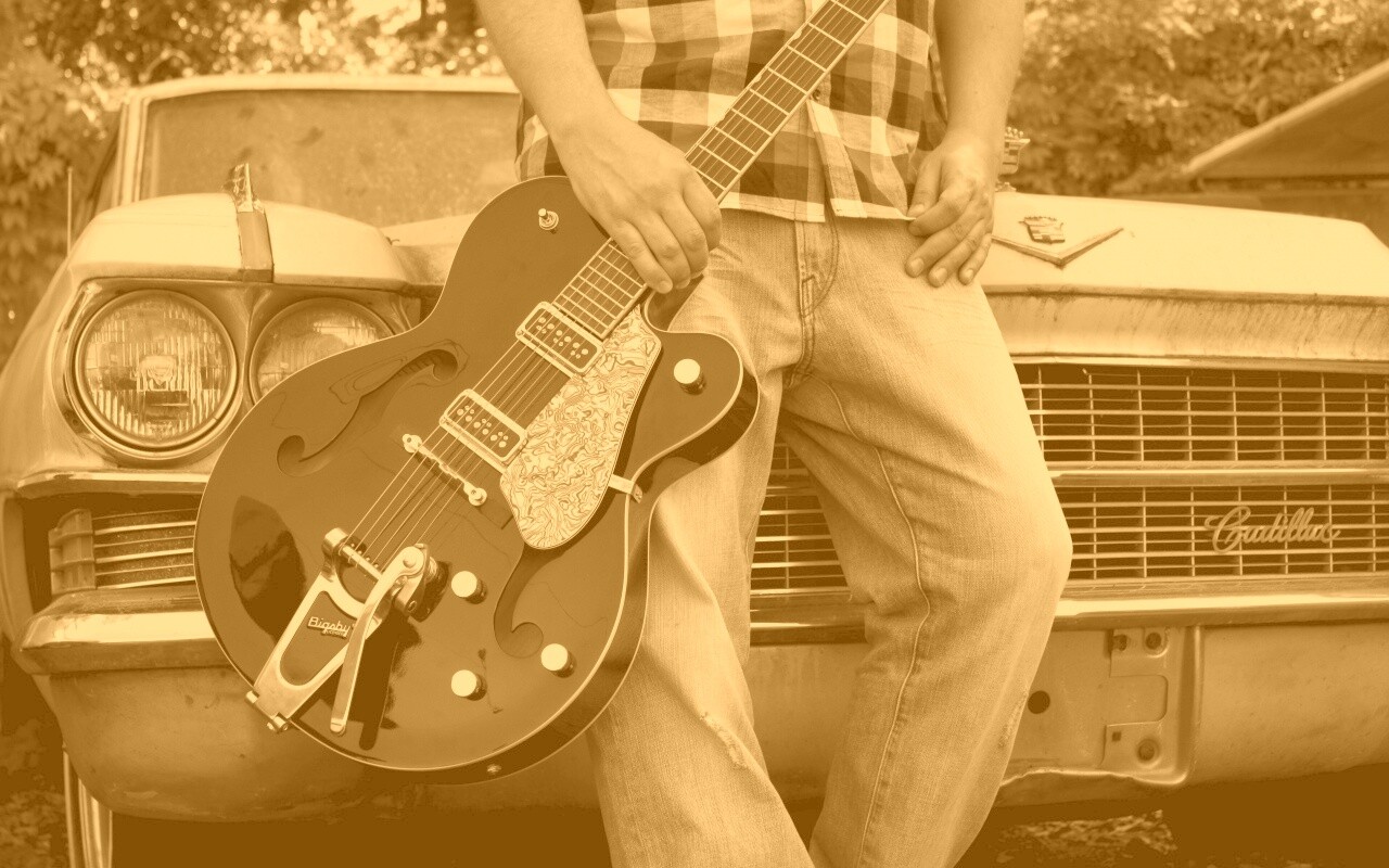 Gretsch и Cadillac обои