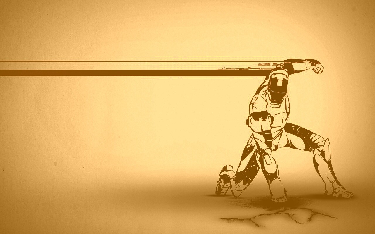 Векторный Железный Человек обои