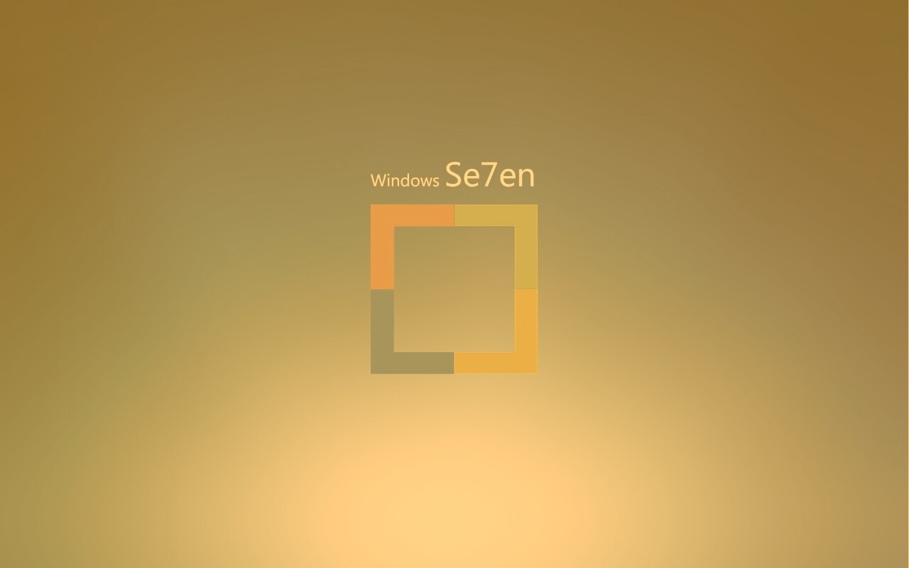 Квадратное лого Windows Seven обои