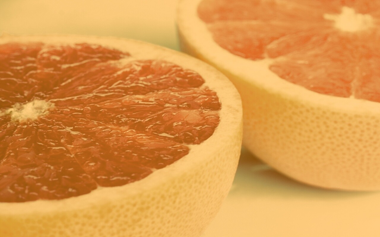 Грейпфрут в разрезе обои