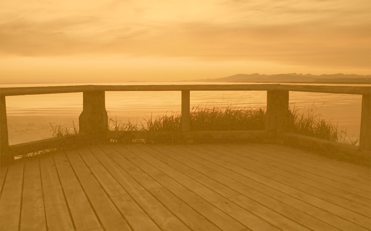 Терасса на море обои