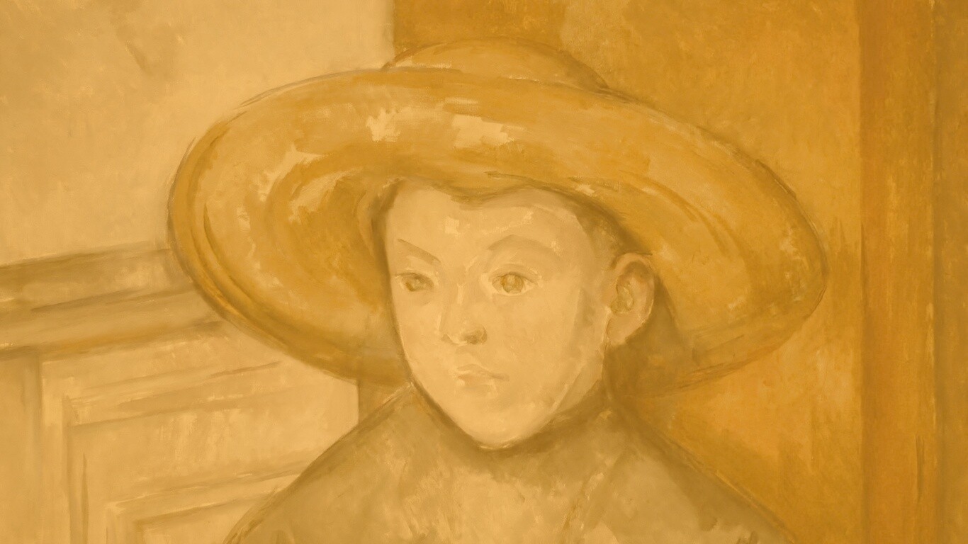 Мальчик в шляпе обои