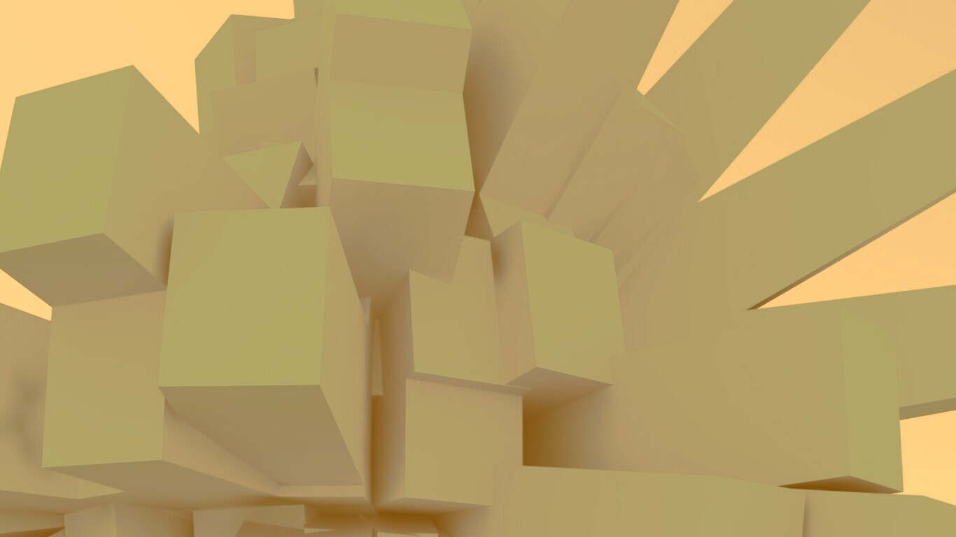 Синие кубы обои